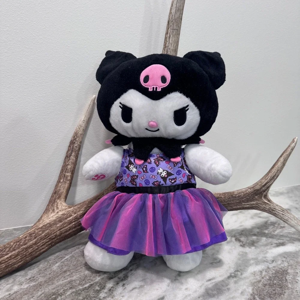 Build-A-Bear Sanrio Kuromi Plush Purple Pink Tutu Dress Hello Kitty Friends 2023